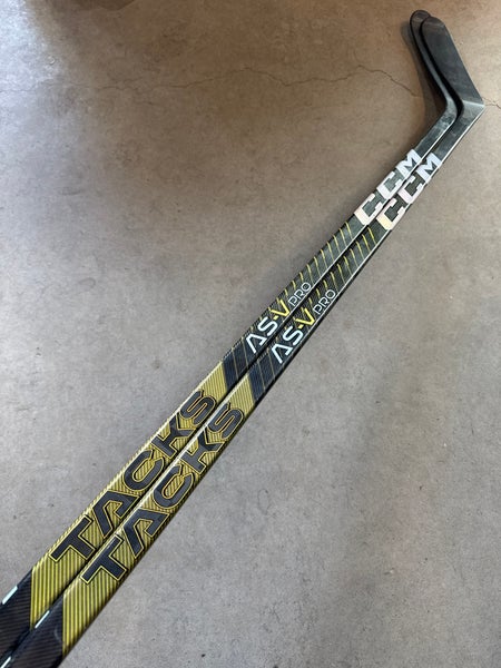 2 PACK 100 Flex P28M CUSTOM New Senior CCM Left Hand Pro Stock Tacks AS-V Pro Hockey Stick