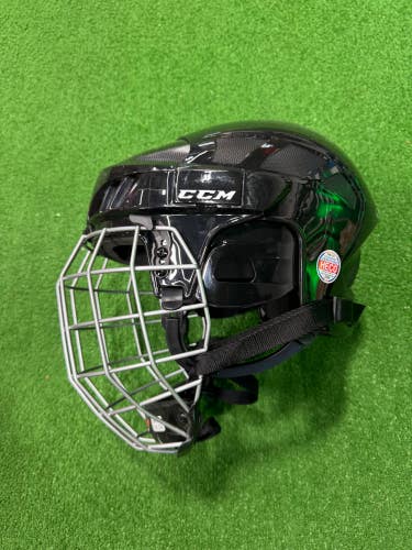 Black Large CCM 50 Combo Helmet (Used)