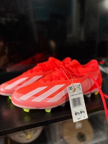 Orange Men's Size M 8.5 (W 9.5) Adidas X Crazyfast Elite Cleats (New)