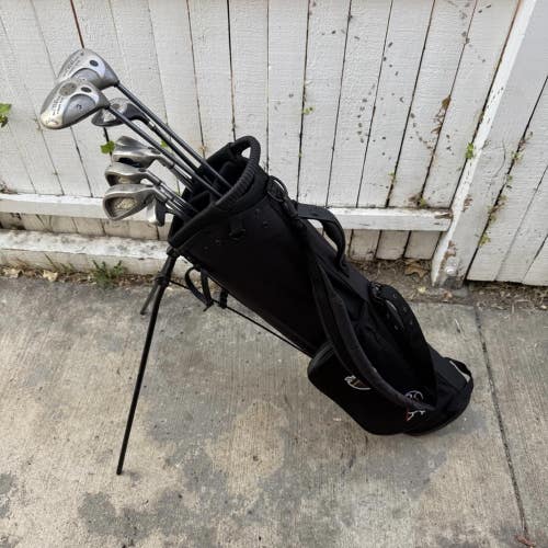 Callaway Big Bertha Golf Club Mens Right Handed Complete Set W/ Robin Stand Bag