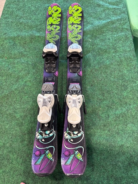Kid's K2 Indy Skis With Marker 4.5 Bindings (Used) | 88 CM