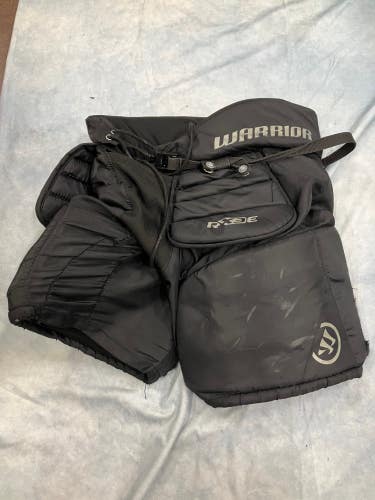 Black Junior Large Warrior Ritual X3E Hockey Goalie Pants (Used)