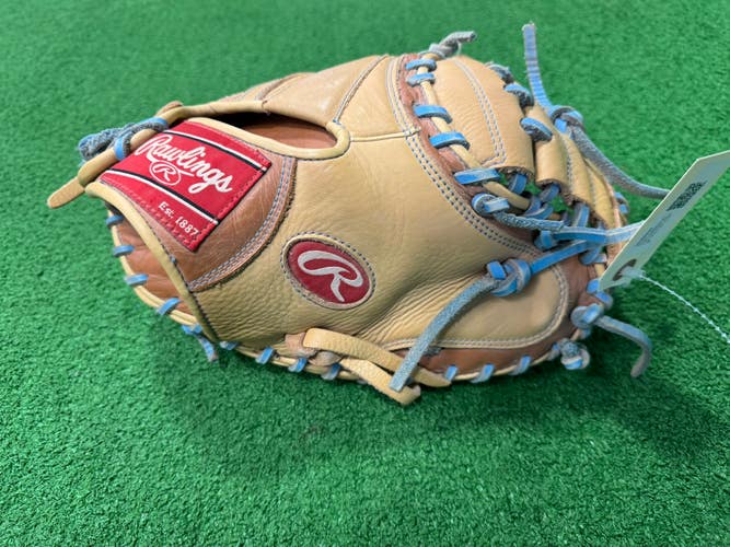 Brown Rawlings RCS RH Catcher's Baseball Glove 33" (Used)