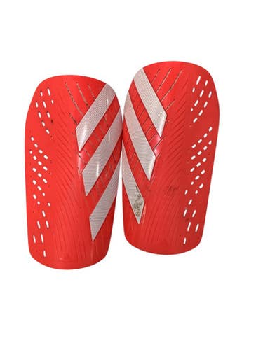 Used Adidas Soccer Shin Guards Adult Red MD 11347-S000251437