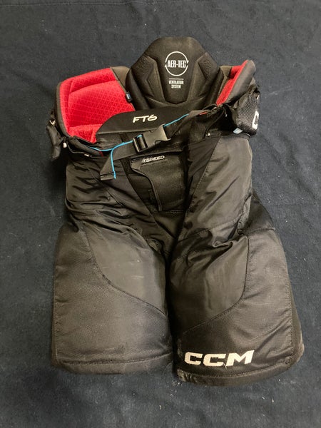 Black Senior Medium CCM Jetspeed ft6 Hockey Pants (Used)