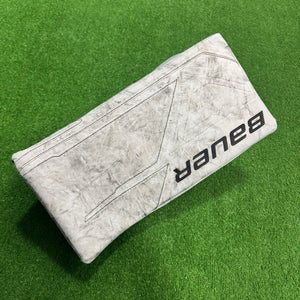 White Intermediate Bauer M5 Pro Goalie Blocker Regular (Used)