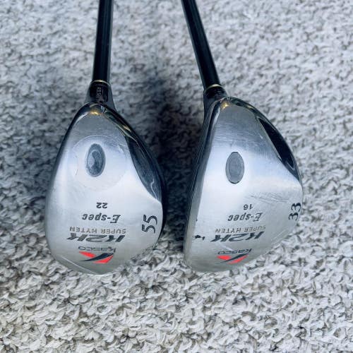 Women's Kasco K2K 16 & 22 Degree Hybrid Set Golf Clubs