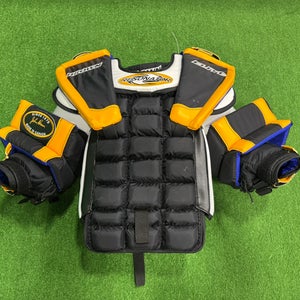Int. Small Brown Elite Resonator 1850CA Chest Protector Custom Made in Canada