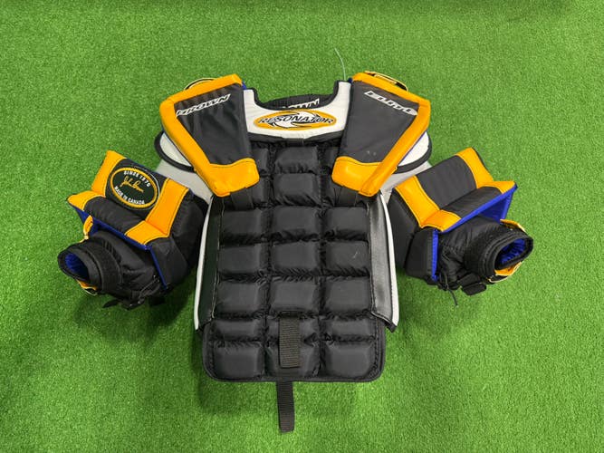 Int. Small Brown Elite Resonator 1850CA Chest Protector Custom Made in Canada
