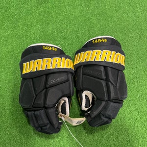 Black Junior Warrior Covert Pro Team Gloves 12" (Used)
