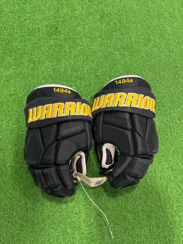 Black Junior Warrior Covert Pro Team Gloves 12" (Used)