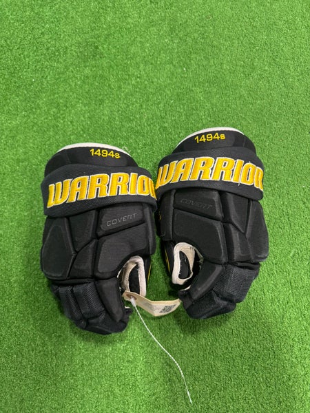 Black Junior Warrior Covert Pro Team Gloves 12" (Used)