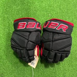 Black Junior Bauer Vapor Pro Team Gloves 10" (Used)