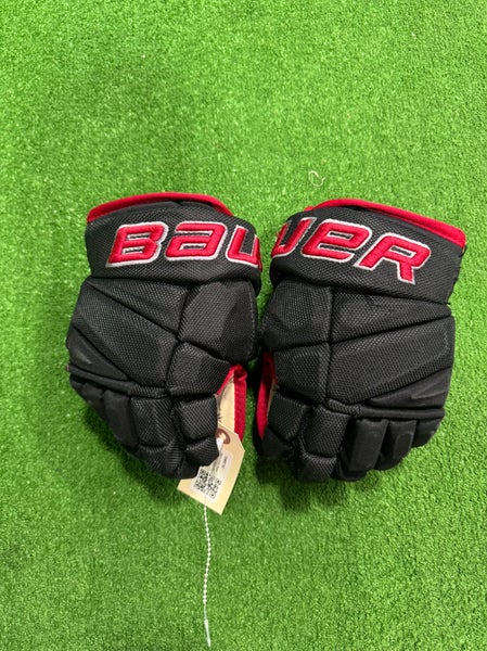 Black Junior Bauer Vapor Pro Team Gloves 10" (Used)