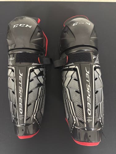 Senior CCM JetSpeed FT350 15" Shin Pads (Used)