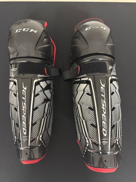 Senior CCM JetSpeed FT350 15" Shin Pads (Used)