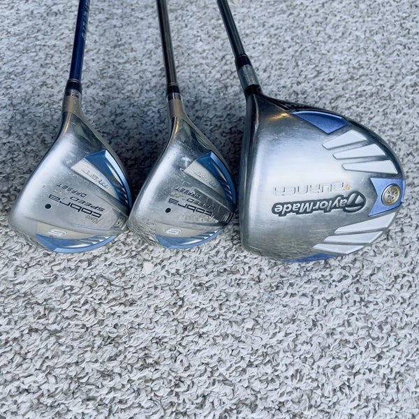 Women's TaylorMade & Cobra Driver & 5/9 Fairway Wood Set Golf Clubs