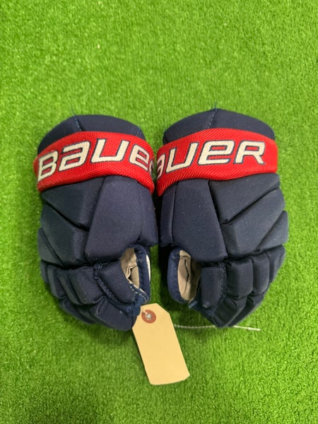 Blue Youth Bauer Vapor Elite Gloves 9" (Used)