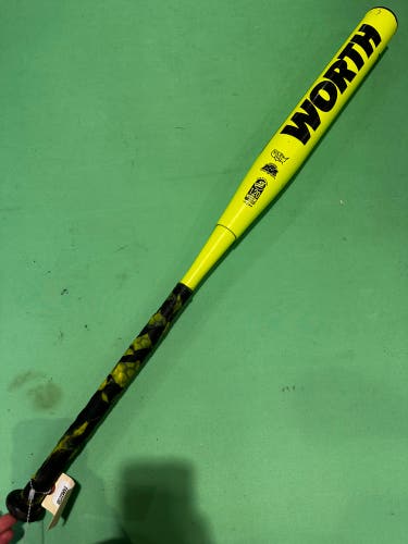 Yellow 2021 Worth Mach Composite Bat (-8) Composite 26 oz 34" (Used)