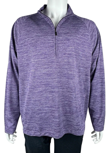 Tommy Bahama XL Purple Island Zone Play Action Quarter Zip Long Sleeve Pullover