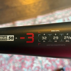 2023 Easton Alpha ALX Alloy BBCOR Certified Bat (-3) 29 oz 32" (Used)