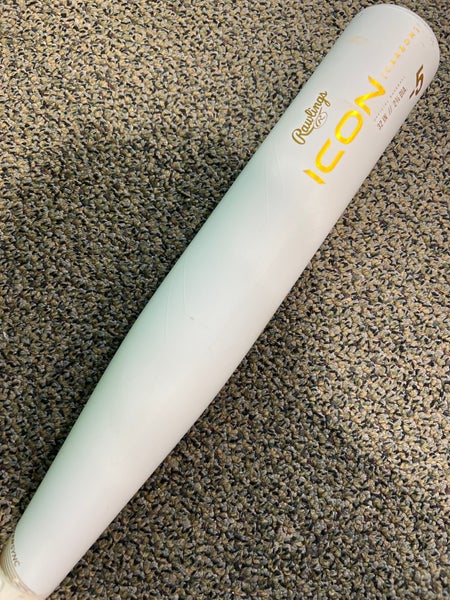 2024 Rawlings Icon Composite Bat USSSA Certified (-5) Composite 27 oz 32" (Used)