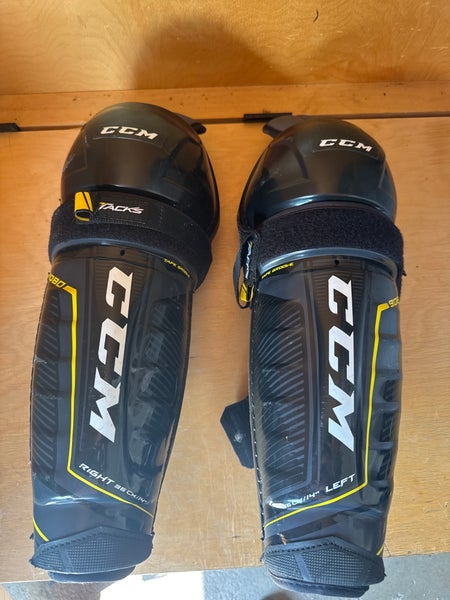 Senior CCM Super Tacks 14" Shin Pads (New)