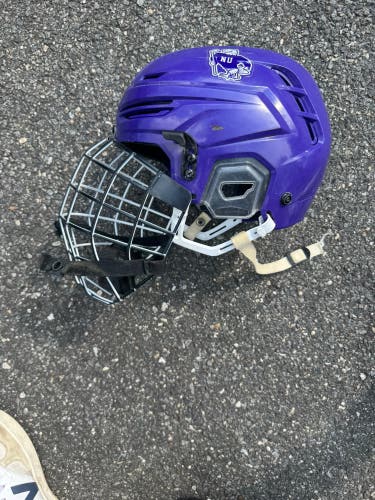 Niagara Purple Eagles Warrior Alpha Pro Helmet (Used)