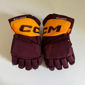 Used Maroon/Gold Senior CCM HGPJSPP 14" Pro Stock Gloves