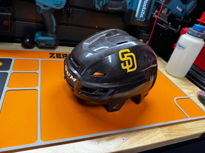 CCM tacks 110 Brown helmet large