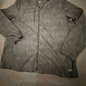 Greg Norman blue/black golf full zip jacket