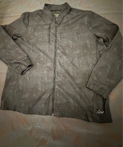 Greg Norman blue/black golf full zip jacket
