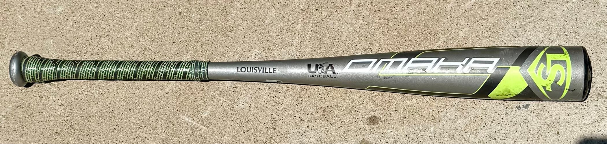 2024 Louisville Slugger Omaha 5 Alloy USABat Certified Bat (-10) 18 oz 28" (Used)