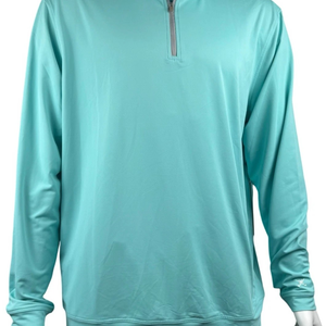 Kenneth Cole Men XL Green Long Sleeve Golf Shirt Performance UV Protection New