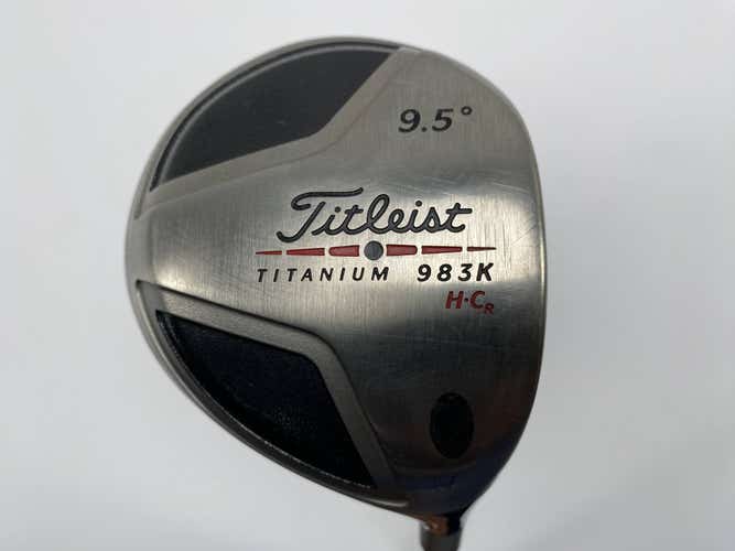 Titleist 983 K HCR Driver 9.5* Aldila NV Green 65g Stiff Graphite Mens RH
