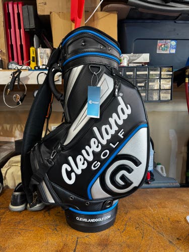 Cleveland Tour Staff Bag (New with Tags) - Black/Silver/Blue