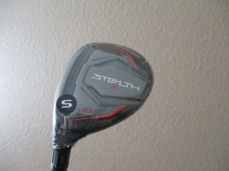 NEW LEFT HAND TAYLORMADE STEALTH 2 HD 23* #4 RESCUE HYBRID SPEEDER NX 60-S STIFF FLEX + HEAD COVER