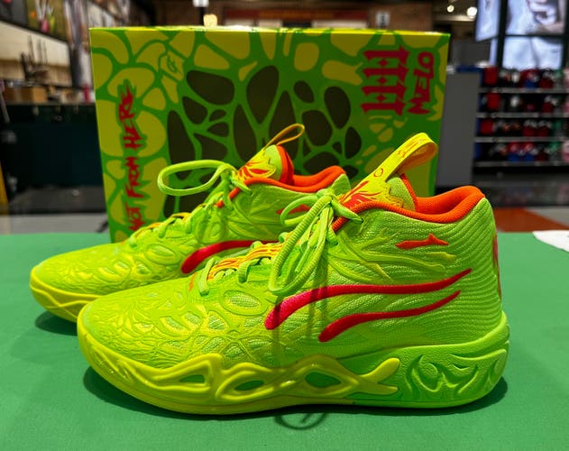 Melo Ball 04 Gem Yellow Alert-Green Glare Men's Size M 8.0 (W 9.0) Puma Shoes (Used)