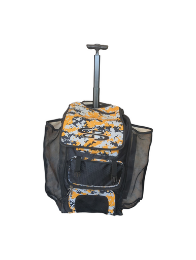 Used BoomBah BLK/GOLD BB/SB Player Wheeled Bag Black And Gold 11862-S000089899
