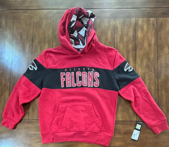 NFL Team Apparel Atlanta Falcons Hoodie Youth Medium 10-/12 NWT