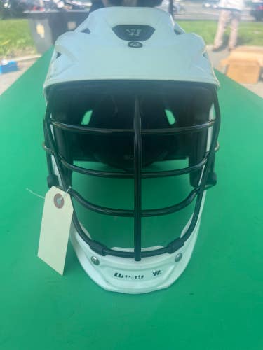 White Youth Warrior Burn Helmet