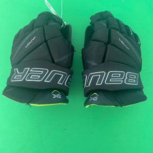 Black Junior Bauer Vapor 2X Gloves 12"