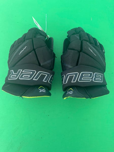 Black Junior Bauer Vapor 2X Gloves 12"