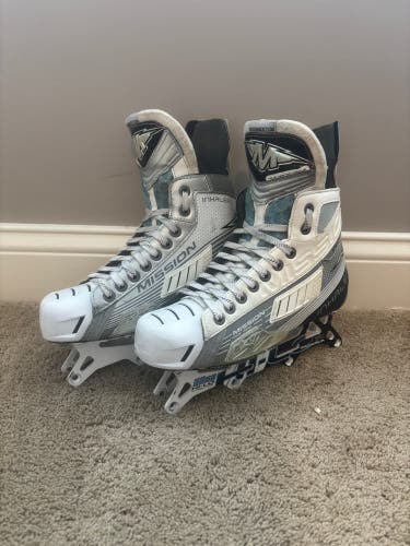 Used 7.5D Mission Inhaler AC1 Roller Hockey Skates (On Hold)