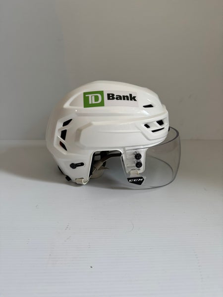 Used Small CCM Tacks 710 Pro Stock Helmet With Visor Combo