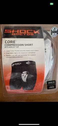 New shock doctor men’s jock shorts with cup