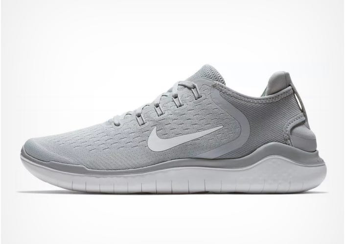 Size 7.5 - Nike Free RN 2018 Wolf Grey *BRAND NEW* 942836-003