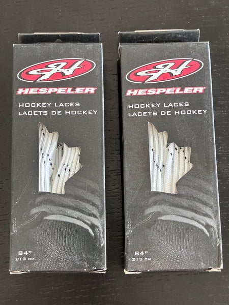 Two Pair Unwaxed White Laces, 84” New