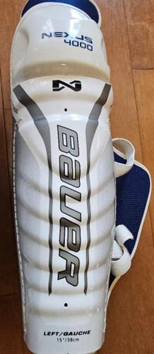Senior Bauer Nexus 4000 15" Shin Pads (Used)