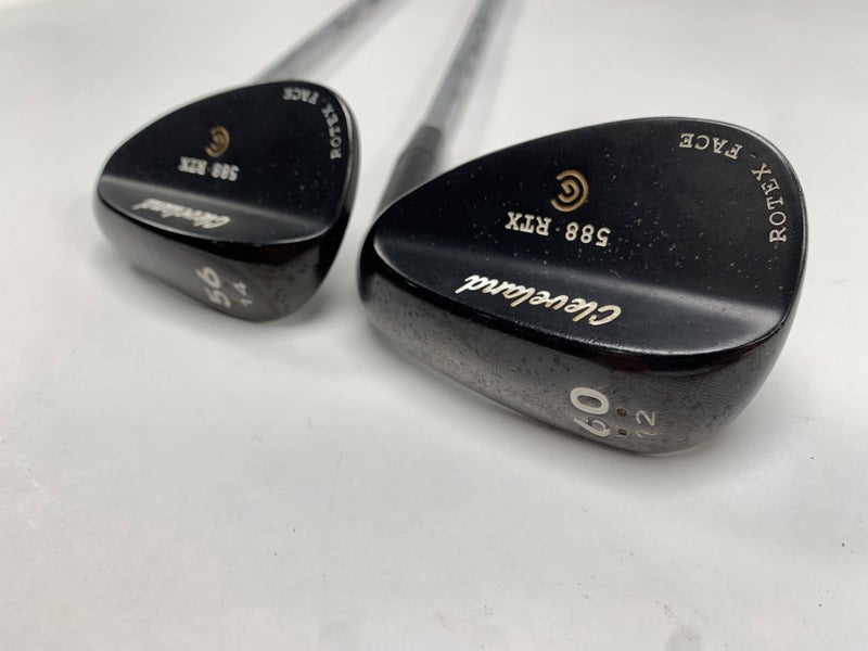 Cleveland 588 RTX 2.0 Black Satin Wedge Set 56* 14 | 60* 12 TT DG Wedge Mens RH